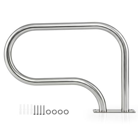 Corrimano per piscina in acciaio inox con design ergonomico, facile da installare, ideale per sicurezza in acqua.