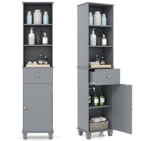 Mobile dispensa alto per bagno e cucina capiente