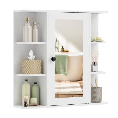 Armadietto sospeso con ripiani per riporre accessori da bagno