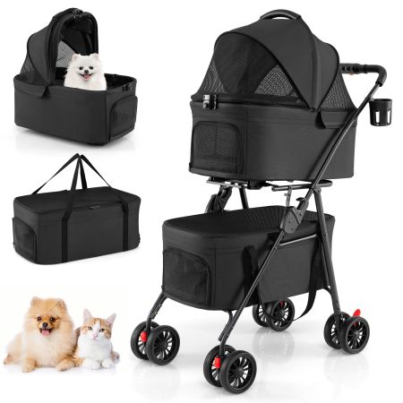 Passeggino doppio per animali