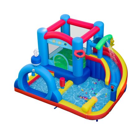 scivolo acqua casa gonfiabile piscina rimbalzo esterno giardino