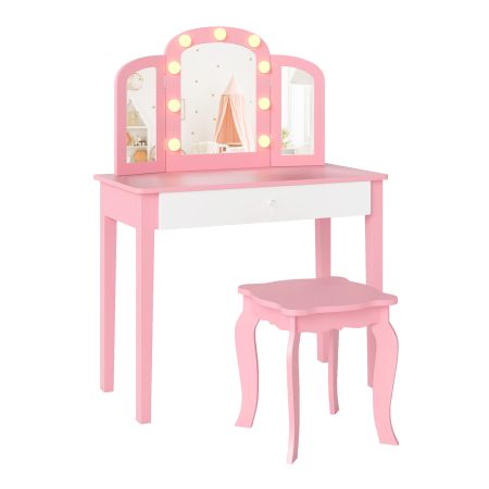 Set tavolo da trucco vista frontale