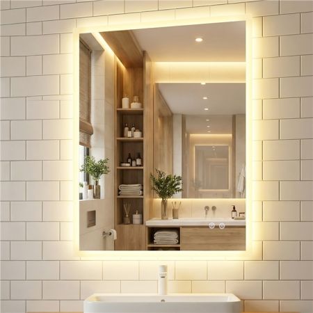 Specchio Da Parete Ad Arco Nero 76x122cm - Specchio Con Cornice In Metallo Impermeabile Per Bagno, Camera Da Letto, Ingresso, Stile Moderno E Rustico - 3