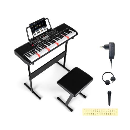 set con supporto regolabile e sgabello