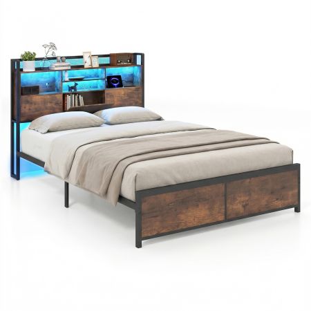 Design industriale moderno con testiera e pediera abbinati