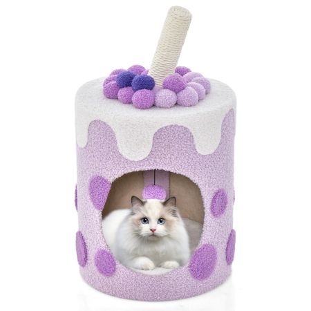 torre per gatti viola