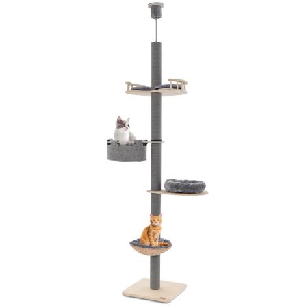 albero per gatti da pavimento a soffitto
