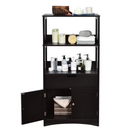 armadietto per il bagno nero