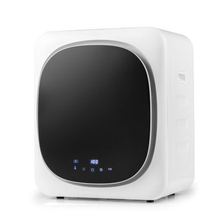 Asciugatrice portatile con cestello in acciaio inox da 5kg touchscreen a LED, Asciugatrice compatta a carica frontale 