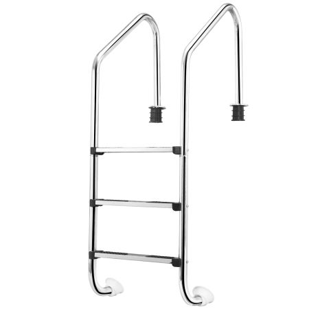 scaletta per piscina con 3 gradini antiscivolo