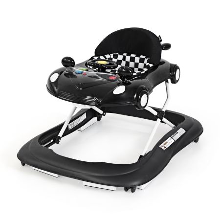 girello 2 in 1 e sedile con altezza regolabile musica luci e specchio