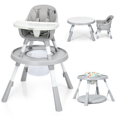 seggiolone 6 in 1 per bambini con vassoio