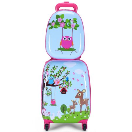 Set 2 in 1 Bagaglio per bambini con ruote