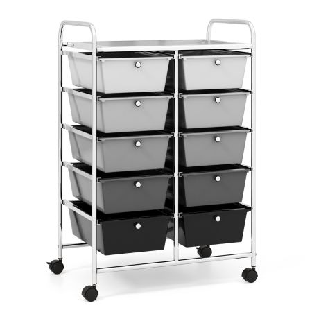 carrello a 10 cassetti con rotelle