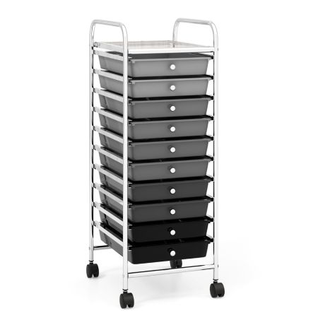 carrello cassettiera grigio