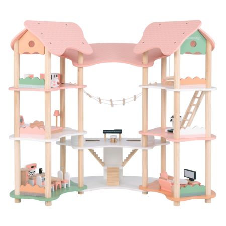casa delle bambole in legno per bambini