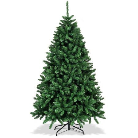 Albero di Natale artificiale PVC verde 180cm supporto metallo
