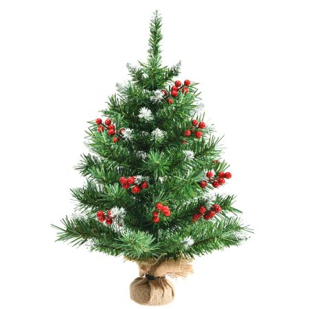 albero di Natale 60cm per scrivania con base
