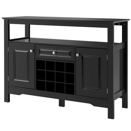 credenza con porta bottiglie di vino