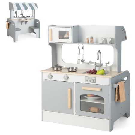 set cucina da gioco con accessori per cucina