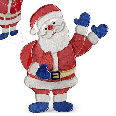 decorazione natalizia luminosa di Babbo Natale per esterni