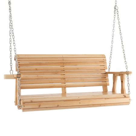 dondolo in legno per esterno