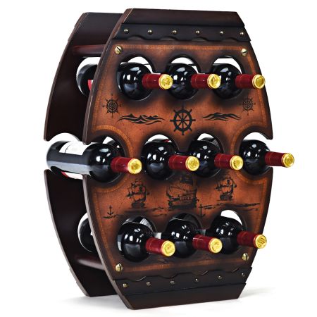 Portabottiglie per 10 bottiglie di vino