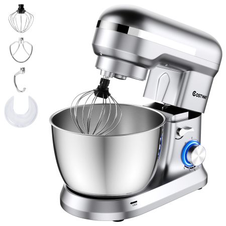 robot da cucina con ciotola in acciaio inox