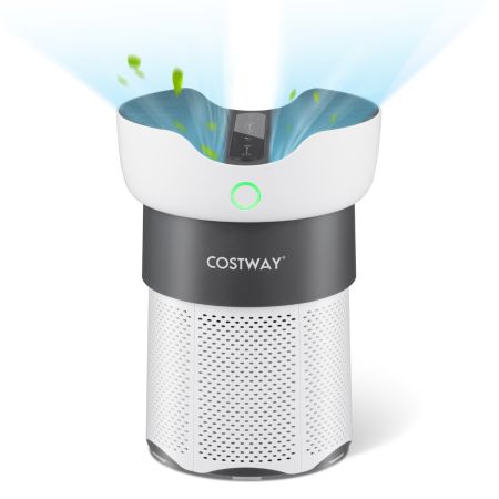 Costway Filtro depuratore d’aria filtra il 99,99% di forfora di animali domestici fumo, Purificatore d’aria per casa
