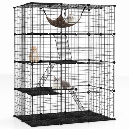 recinto per gatti grande da 143 cm