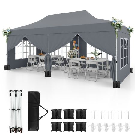 tendone pop-up con borsa da trasporto gazebo istantaneo da esterno