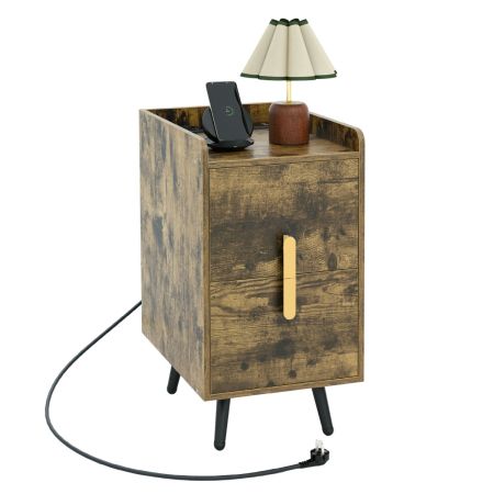comodino con spazio di archiviazione