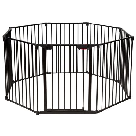Box con 8 pannelli per bambini nero centro attività sicuro altezza 60cm protezione completa per bambini
