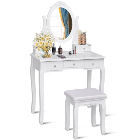 set tavolo e sedia trucco per camera da letto