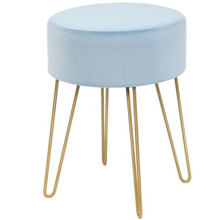 sgabello con gambe di metallo
