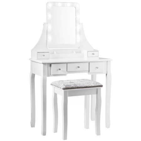Set toeletta con specchio rettangolare