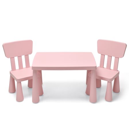 Set con tavolo e 2 sedie Rosa