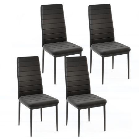 sedia da pranzo con struttura in legno di gomma solido