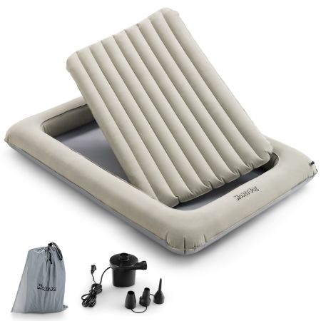 lettino gonfiabile da viaggio con design 2 in 1