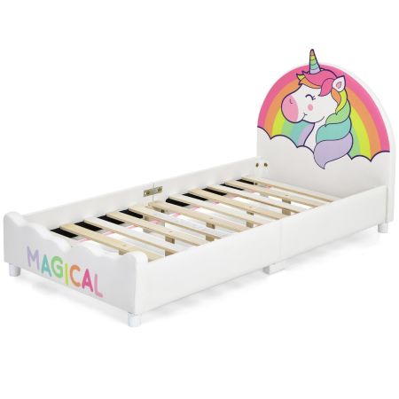 letto con testiera e pediera morbide per bambini
