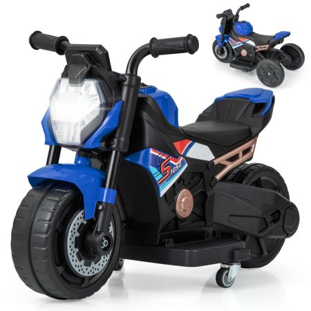 motocicletta elettrica per bambini blu