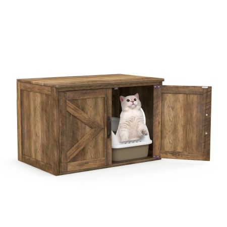 casa vintage per gatti con apertura superiore