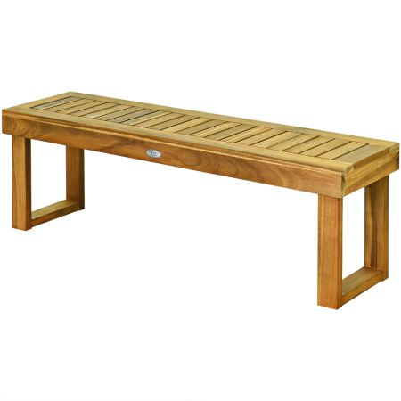 panca in legno naturale di acacia