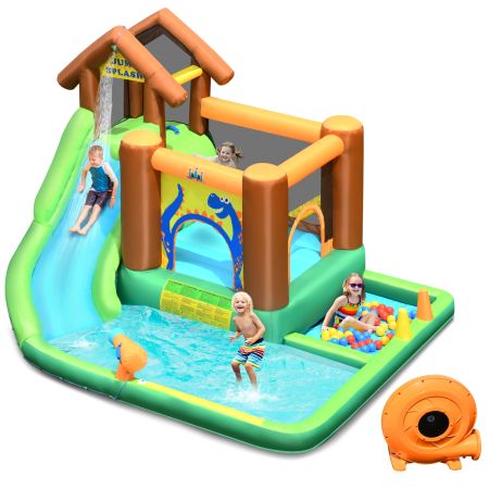 parco acquatico gonfiabile con scivolo