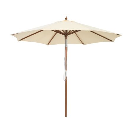 ombrellone di legno 2,7 m per cortile