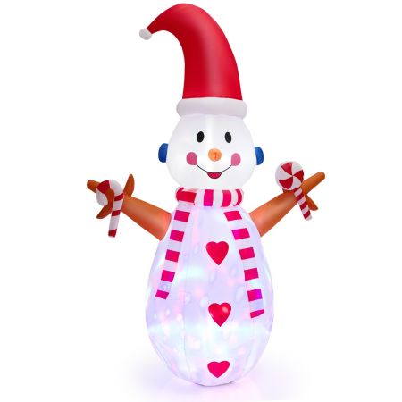 decorazione natalizia con pupazzo di neve