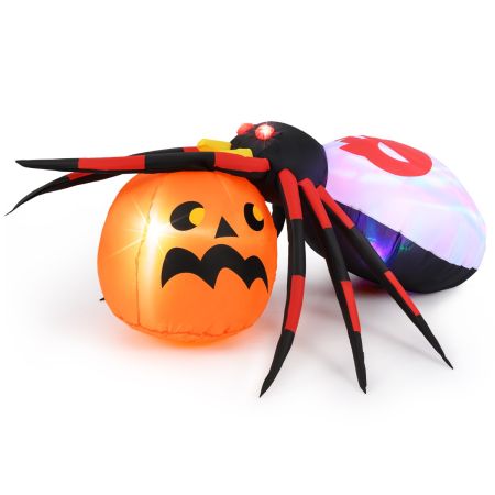 AmazingValueDeal - Decorazioni gonfiabili per Halloween – Grande Spaventosa Decorazione per Feste di Halloween – Zucca Jack-O-Lanterns Albero Fantasma Gigante Decorazione da Giardino – 2,4 m, Pumpkin