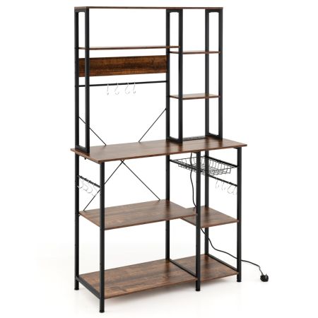 Organizzatore mobili cucina legno rustico
