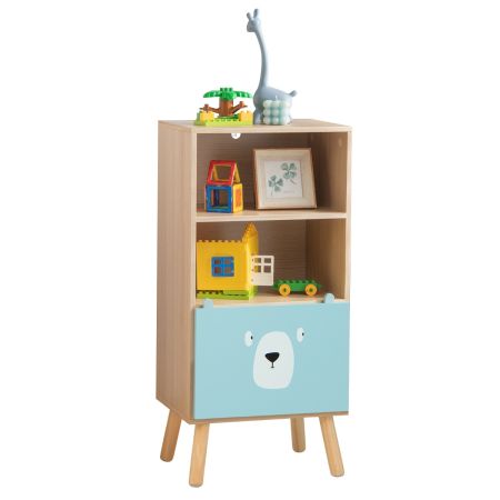 scaffale per bambini con cassetto