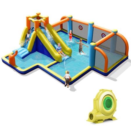 scivolo acquatico gonfiabile con tema calcio